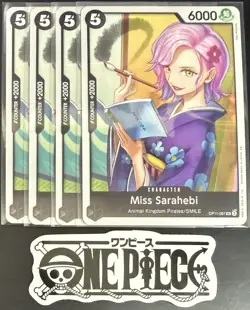 4 x One Piece OP11-087 UC Miss Sarahebi - ENG - Regular - Playset - TCG - NM/M - Image 1