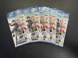 5 Packs Weiss Schwarz Sword Art Online 10th Anniversary Booster Pack Japanese - Image 1