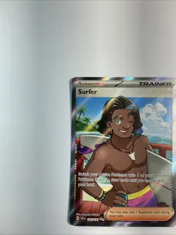 Surfer 235/191 Sv08: Surging Sparks Holo Pokemon TCG Full Art Ultra Rare Card - Image 2