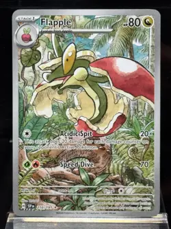Pokemon TCG Flapple Illustration Rare Card 210/191 SV08 Surging Sparks Holo - Image 1