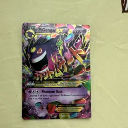 Pokemon M Gengar EX Full Art Holo 220 HP Psychic Mega Card 35/119 English - Image 1