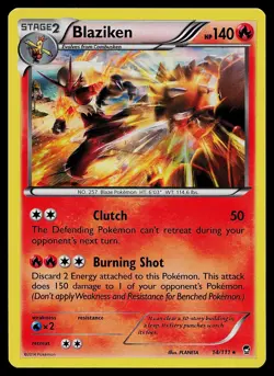Pokemon Card - Blaziken Furious Fists 14/111 Holo Rare - Image 1
