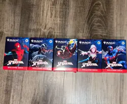 2025 SDCC COMIC CON MAGIC THE GATHERING MARVEL SPIDER-MAN WELCOME DECK SET OF 5 - Image 1