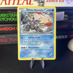 Pokemon White Kyurem Card 21/124 Fates Collide Holo LP - Image 1