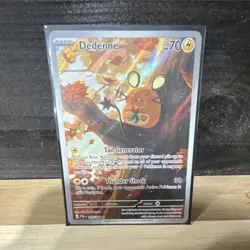 Pokemon Dedenne Basic Illustration Rare Holo 091/089 2024 70 HP Card - Image 1