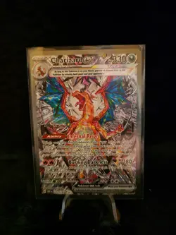 Pokemon TCG Charizard EX Sir Obsidian Flames 223/197 Full Art SECRET RARE CARD - Image 1