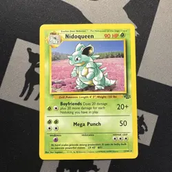 Pokemon Nidoqueen Jungle Holo Rare 7/64 1999 90 Unlimited English vintage cards - Image 1