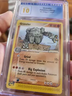 (POP 2) CGC 10 PRISTINE 2003 Pokemon EX Dragon Graveler 29/97 eReader Card - Image 2