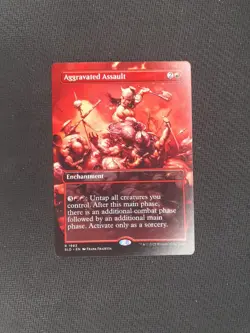 MTG Aggravated Assault - Frank Frazetta 2nd Exhibition Secret Lair NM - Image 1