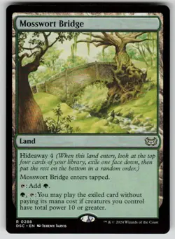 Mosswort Bridge Rare Commander: Duskmourn: House of Horror 288 MTG NM 2024 - Image 1
