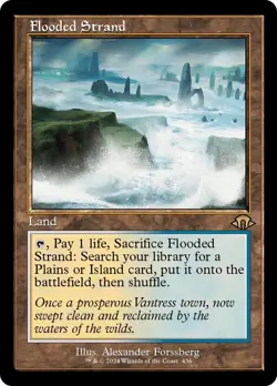 Flooded Strand (Modern Horizons 3) - Retro Frame - NM Pack Fresh MTG - Image 1