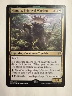 MTG Magic the Gathering Nemata, Primeval Warden 209/281 Dominaria United NM - Image 1