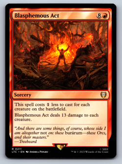 Blasphemous Act - Lord of the Rings Commander - MTG - Image 1
