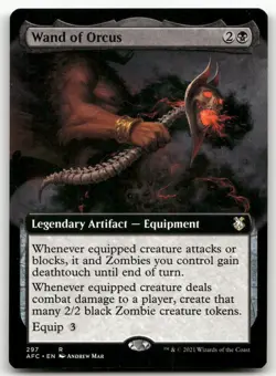 Wand of Orcus (Extended Art) #297 (NM) Forgotten Realms AFC Magic MTG - Image 1