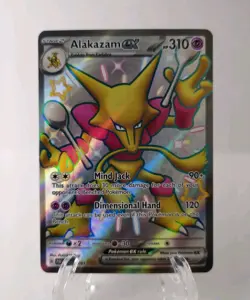 Alakazam ex 201/165 SV 151 Full Art Ultra Rare Holo English 310 HP - Image 1