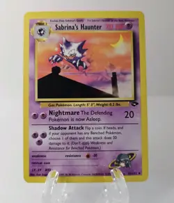 Pokemon Sabrina's Haunter 55/132 Gym Challenge Regular Uncommon English 70 HP - Image 1
