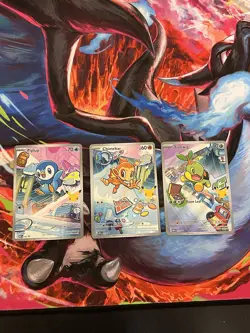 Pokemon TCG First Partner Illustration Collection Series 1 Gen 4 Sinnoh Starters - Image 1