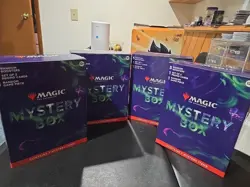 Mtg Mystery Box Lot (4) 5 Random Boosters 2 Promo Cards 1 Game Piece Magic The G - Image 1