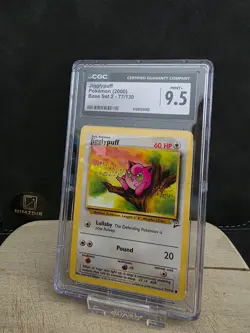 Jigglypuff Pokemon 2000 English Base Set 2 77/130 MINT+ 9.5 CGC - Image 1
