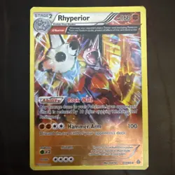 Rhyperior 77/160 XY Primal Clash Holo Pokemon - Image 1