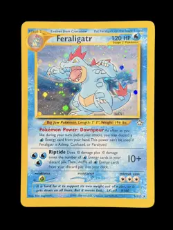 Pokemon TCG Feraligatr 5/111 Neo Genesis Holo Rare Unlimited WOTC Vintage - Image 1