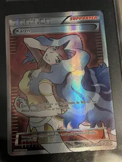 Pokemon Karen Full Art Foil XY177A Premium Trainer XY Collection SGC 8.5 - Image 3