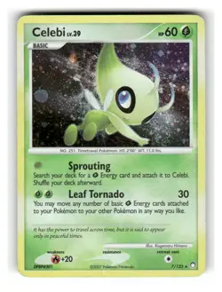 Celebi 7/123 Holo Rare Mysterious Treasures Pokemon Holo Damaged - Image 1