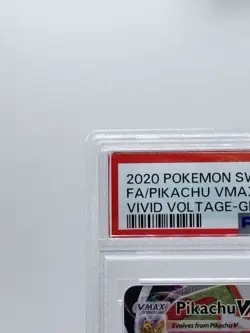 2020 Pikachu VMAX #188 PSA 10 Rainbow Rare Vivid Voltage Secret Full Art SWSH - Image 3