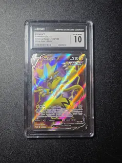 Zeraora V 165/198 – CGC Mint 10 – Chilling Reign – Full Art Ultra Rare – Pokemon - Image 1