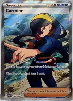Carmine 204/167 Ultra Rare Full Art NM - Twilight Masquerade - Pokemon Tcg - Image 1