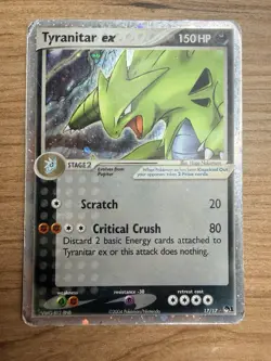 Pokemon TCG Tyranitar EX Holo Ultra Rare 17/17 Pop Series 1 - Image 1