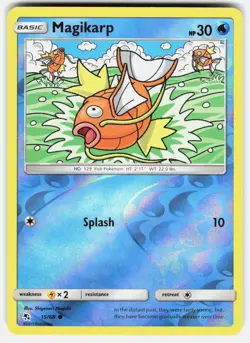 Magikarp 15/68 Common Hidden Fates Pokemon Reverse Holo Lightly Played - Image 2