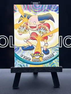 Mr. Mime #122 1999 Pokemon TV Animation Edition Blue Logo Topps Non Holo - Image 2