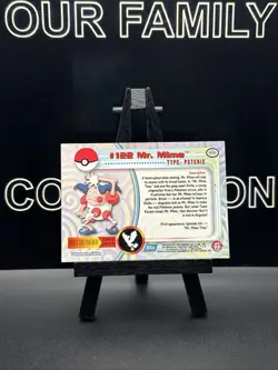 Mr. Mime #122 1999 Pokemon TV Animation Edition Blue Logo Topps Non Holo - Image 4