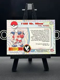 Mr. Mime #122 1999 Pokemon TV Animation Edition Blue Logo Topps Non Holo - Image 5