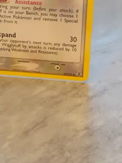 Wigglytuff 52/112 FireRed & LeafGreen Regular Pokemon TCG 2004 - Image 2