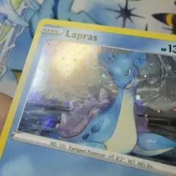 2020 Pokemon Lapras SWSH051 Cosmos Holo Black Star Promo - Galaxy Swirl - Image 4