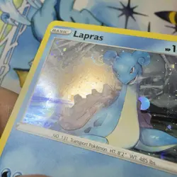 2020 Pokemon Lapras SWSH051 Cosmos Holo Black Star Promo - Galaxy Swirl - Image 5