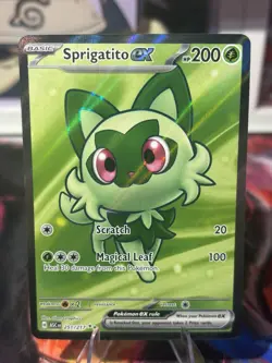 Pokemon 2026 Ascended Hero’s Sprigatito EX 251/217 Ultra Rare Full Art NM - Image 1