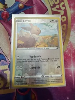 Eevee 125/203 Pokemon TCG SWSH: Evolving Skies Reverse Holo LP - Image 1
