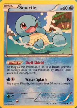 Squirtle 29/149 Common Boundaries Crossed Pokemon Moderately Played - Image 1
