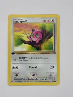 1999 Pokemon Jigglypuff Jungle 1st Edition 54/64 Mint Condition - Image 1