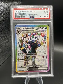 2025 Pokemon SVP En Umbreon Ex PRE Premium Figure Collection #176 PSA 9 - Image 1