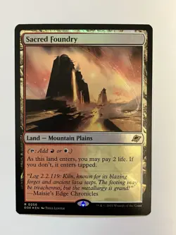 1x MTG Sacred Foundry - (Foil) - Edge of Eternities - NM #256 RARE - Image 1