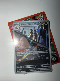 🔥 Pokemon TCG Team Rocket's Dugtrio 239/217 Full Art Secret Pack to Sleeve! 🔥 - Image 1
