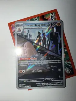 🔥 Pokemon TCG Team Rocket's Dugtrio 239/217 Full Art Secret Pack to Sleeve! 🔥 - Image 2