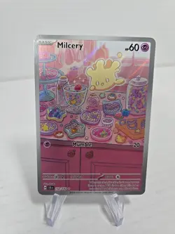 Pokemon TCG Milcery 152/142 Sv07: Stellar Crown Illustration Rare Holo 60HP - Image 1
