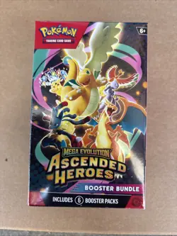 Pokemon Ascended Heroes Booster Bundle Factory Sealed Six Packs - Image 1