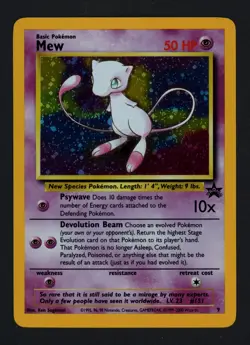 Mew 9 WoTC Promo Swirl Holofoil Pokemon TCG - Image 1