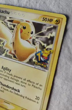 Pokemon TCG Pikachu Stamped 10th Anniversary Journey Across America 012 LP-MP - Image 3
